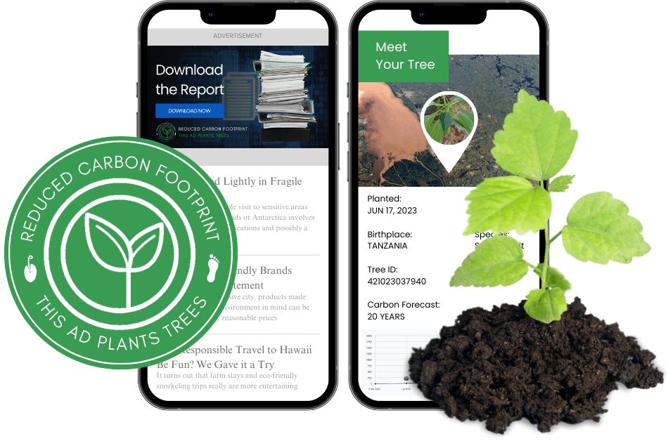 OneSeed badges and banners for green ads