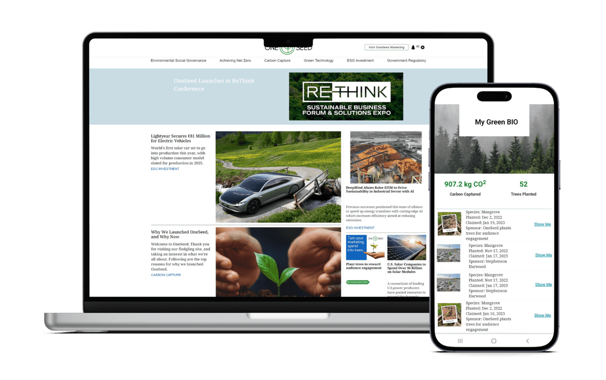 OneSeed sustainability deck